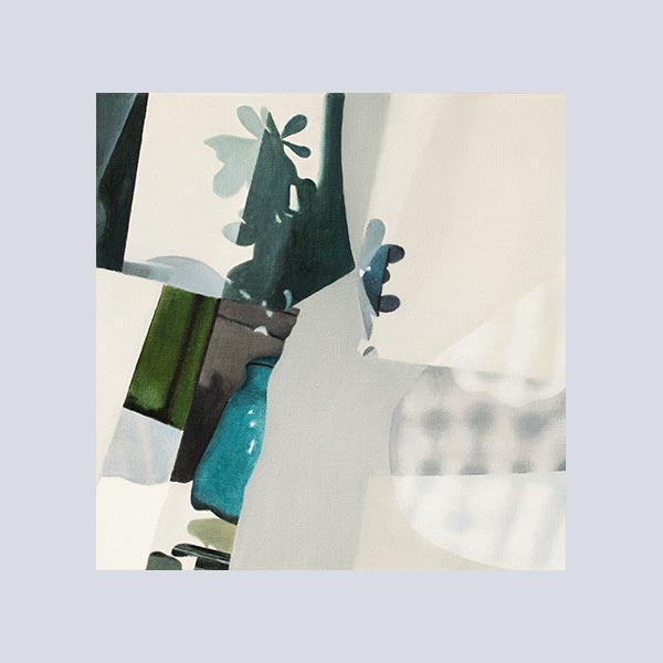 Double Image 3 2013, 40x40cm,Öl Lw.