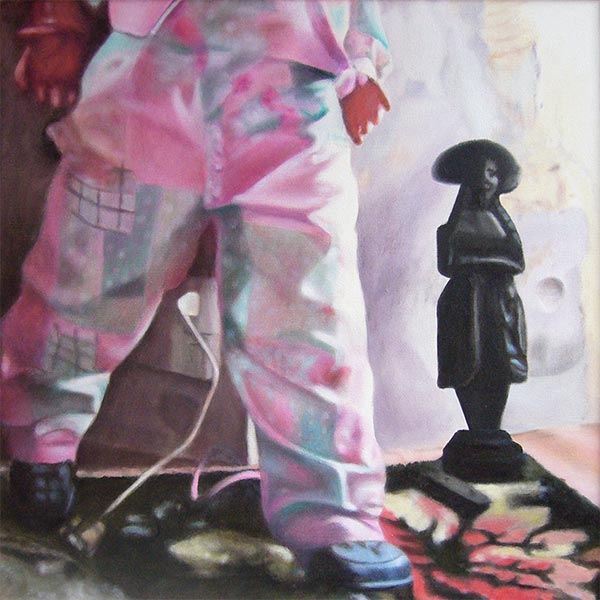 Puppe 2007, Öl Lw., 80x80cm